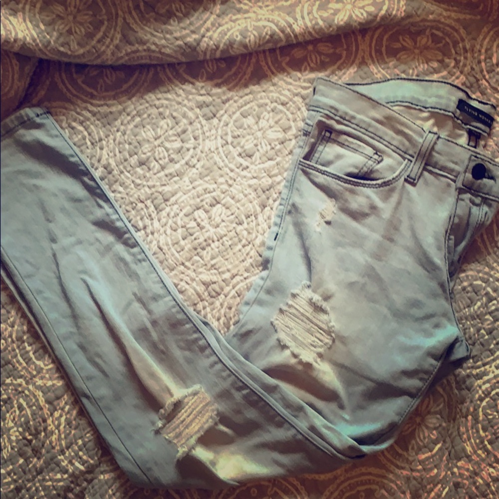 Flying monkey ULTRA LIGHT wash destroyed skinnies